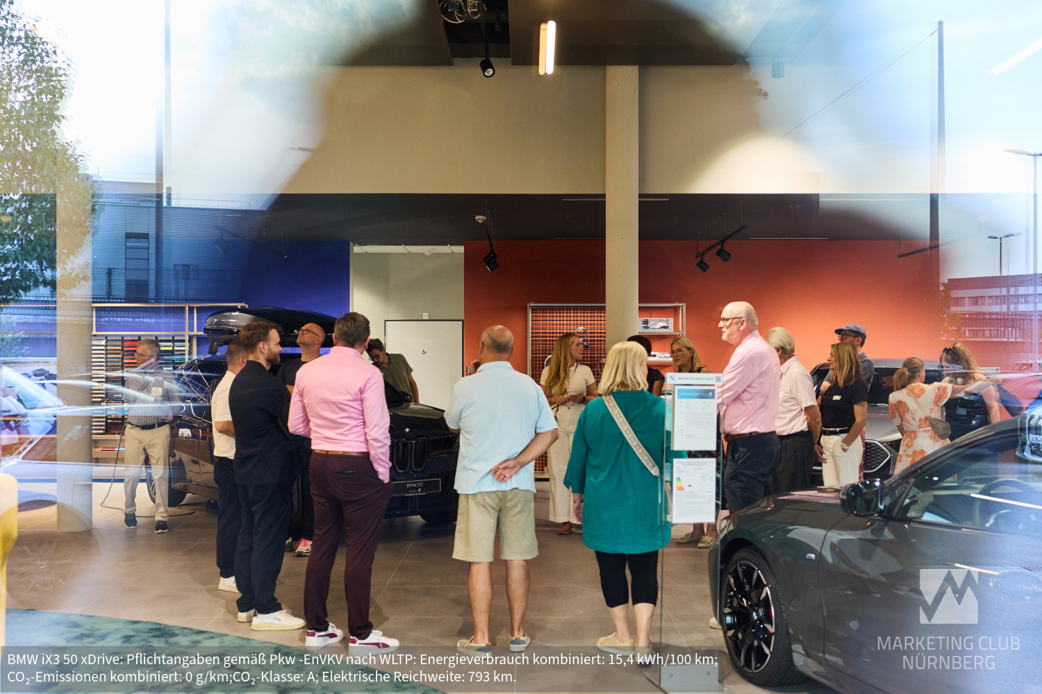 BMW_Galerie-21 MCN Mitglieder beim Rundgang durch die Showrooms