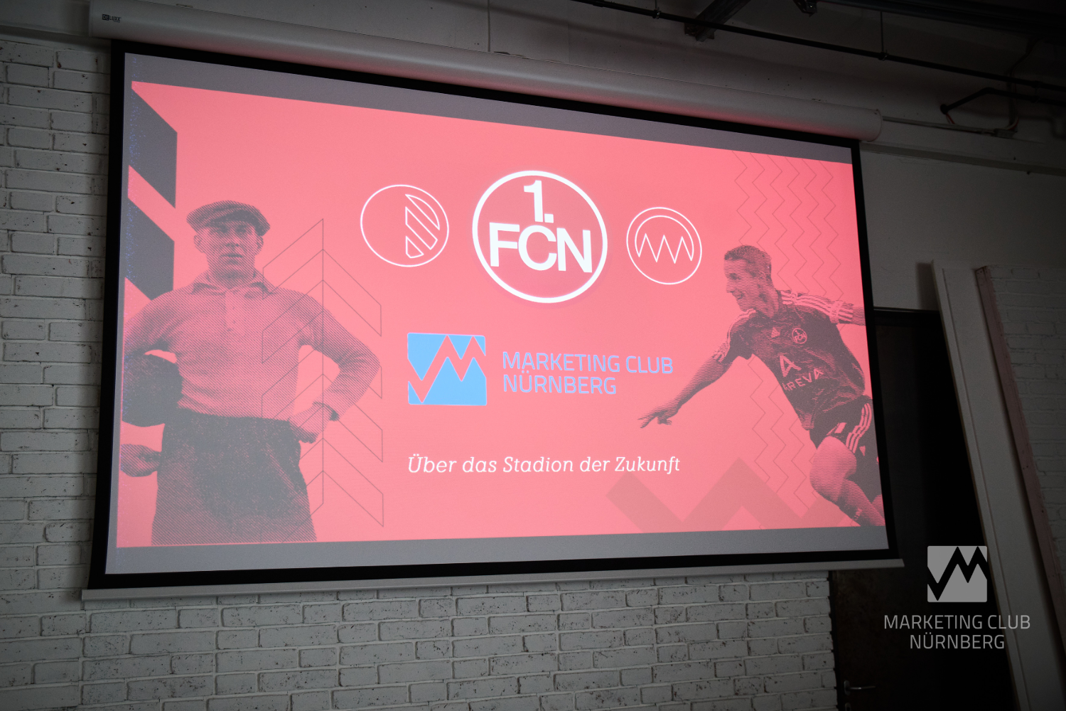 FCN_Stadion_Galerie-2 Das Thema des Abends auf einer Titelfolie der Präsentation